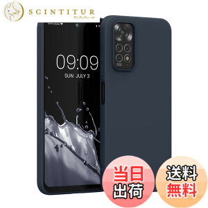 �y���������zkwmobile �ی�P�[�X Xiaomi Redmi Note 11 / Note 11S�Ή� - �ϏՌ� �X�}�z�P�[�X TPU�ی� �\�t�g �V���R�� ���^���b�N �]�f�B�A�b�N �u���[ �F�F�u���[�x���[�̐�