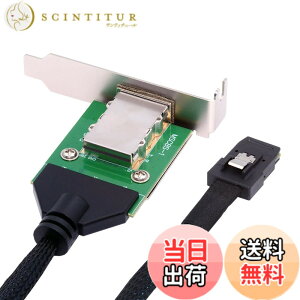 �y���������zCablecc PCI-Express 4.0 Mini SAS SFF-8087 SFF-8611SFF-8654����SFF-8643SAS HD PCBA���X�A�_�v�^�i�u���P�b�g�t���j �F�F�O���[��