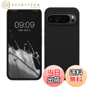 �y���������zkwmobile �X�}�z�P�[�X Google Pixel 9 Pro XL�Ή� �P�[�X - TPU ���L�b�h �V���R�� �J�o�[ - �ϏՌ� ���h�~ �T���T�� Case �F�F�u���b�N�A�T�C�Y�FPixel 9 Pro XL