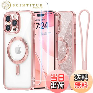 �y���������zMeifigno iPhone 15/16 �p�P�[�X �F�F���[�Y�S�[���h+HD�t�B���� 2���A�T�C�Y�FiPhone 16 Pro