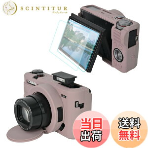 �y���������zVOVMOEYA For Canon PowerShot G7 X Mark III�J�����P�[�X�A2�������K���X�t�C�������� G7 X Mark III��p�{�f�B�P�[�X For Canon G7X III�R���p�N�g�f�W�^���J�����P�[�X G7X3�J�����ی�J�o�[ �t�[