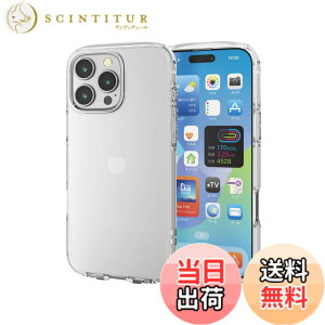 �y���������z�G���R�� iPhone 16 Pro Max �P�[�X �N���A �ϏՌ� �Ռ��z�� �\�t�g TPU �X�g���b�v�z�[���t�� 4�p�G�A�[�N�b�V���� �X�g���b�v�z���_�[�V�[�g�t TOUGH SLIM LITE �N���A PM-A24DTSLUCCR �F�F