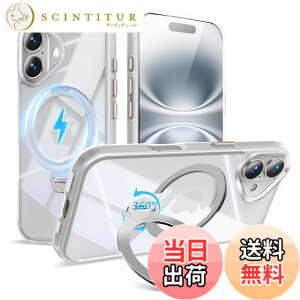 �y���������zMagSafe�Ή� �P�[�X�y ���C�����X�[�d�A�c�����Ή��A�B�����[���X�^���h�A�}�O�l�b�g���ځA�ϏՌ��A�S�ʕی�z �F�F�z���C�g�A�T�C�Y�FiPhone 16Plus �p