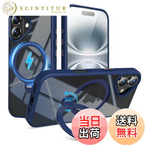 �y���������zMagSafe�Ή� �P�[�X�y ���C�����X�[�d�A�c�����Ή��A�B�����[���X�^���h�A�}�O�l�b�g���ځA�ϏՌ��A�S�ʕی�z �F�F�u���[�A�T�C�Y�FiPhone 16Plus �p