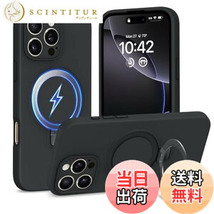 �y���������zTMUJWS iPhone 16 Pro Max �p�P�[�XMagnetic�Ή� �X�^���h�@�\ �}�O�l�b�g���� �B���X�^���h �t�̃V���R�[���J�o�[ �A�C�t�H��16 pro max �p�P�[�X �n�[�h �ϏՌ� �Ռ��z�� �����Y�ی� ����