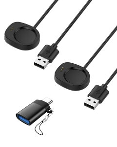 �y���������zAmazfit Balance 2 / Balance/Amazfit T-Rex 3/T-Rex 3 Pro/Helio Strap �X�}�[�g�E�H�b�` �Ή� �[�d�P�[�u�� �[�d�� KONXISA 1m���� USB ���C�[�d�� �����^�C�v ���ϋv �y�� ������ ���� �F�F�y2�{/�u��