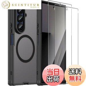 �y���������zGreerass Phone �P�[�X MagSafe �Ή� �F�F�u���b�N�A�T�C�Y�FGalaxy Z Fold7 �Ή� �ی�P�[�X