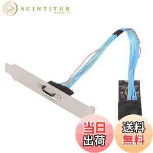 �y���������zCABLECC PCI-E 3.0 M.2 MKEY TO OCULINK SFF-8612 SFF-8611 PCIE NVME SSD 2260�����U.2 SFF-8639�P�[�u���p�̃z�X�g�A�_�v�^�[ �F�FBlue 2280 with Bracket