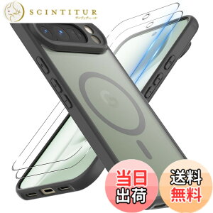 �y���������zGreerass Phone �P�[�X MagSafe �Ή� �F�F�u���b�N�A�T�C�Y�FGoogle Pixel 10 Pro XL �Ή� �ی�P�[�X