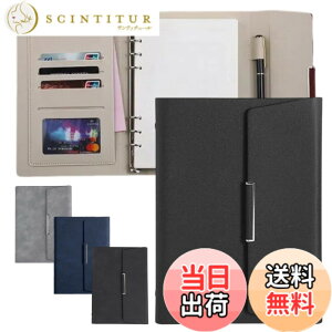 �y���������zKALOLINNA �V�X�e���蒠 A5�T�C�Y �~�j6���蒠 PU���U�[ �v �f�� �O�܂� ���^ �����O �m�[�g �y���z���_�[ �t �r�W�l�X�m�[�g �F�F�u���b�N