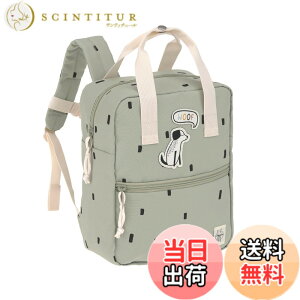 �y���������z[LASSIG] ���b�V�O Mini Square Backpack Happy Prints �~�j�X�N�G�A�o�b�N�p�b�N �F�Flight olive�A�T�C�Y�F28 cm