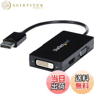 �y���������z�X�^�[�e�b�N.com DisplayPort/ Mini DisplayPort�ϊ��A�_�v�^ �F�F�u���b�N�A�T�C�Y�FVGA - HDMI - DVI (�u���b�N)
