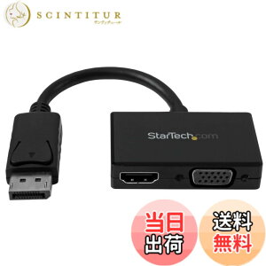 �y���������z�X�^�[�e�b�N.com DisplayPort/ Mini DisplayPort�ϊ��A�_�v�^ �F�F�u���b�N�A�T�C�Y�FVGA - HDMI (�u���b�N)