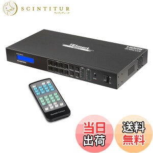 �y���������zTESmart HDMI �}�g���b�N�X 4K EDID�@�\ ��PC���� HDMI �ؑ֊� �F�FBlack