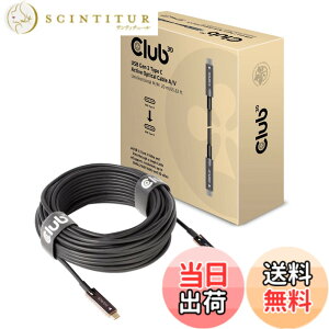 �y���������zClub 3D USB Gen2 Type C 10Gbps Cable �F�F���A�T�C�Y�F20m AOC�i�f���j