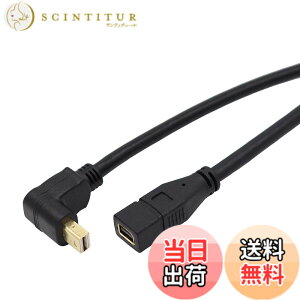 �y���������zViViSun Mini DP�����P�[�u�� Mini Displayport to Mini Displayport �����P�[�u�� �I�Xto���X �����b�L ���E�㉺90°L�^ 4Kx2K�Ή� �F�FBlack�A�T�C�Y�F��L