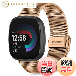 �y���������z[HeeNia] Fitbit Versa 4 /Fitbit Versa 3 /Fitbit Sense 2 /Fitbit Sense �Ή� �o���h �����x���g �X�e�����X�� �ւ��x���g �������߉\ �j�����p Fitbit Versa 4 /Fitbit Versa 3 /Fi �F�F���[�Y�S�[���h�A�T