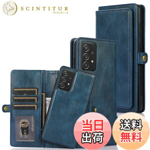 �y���������zfor Galaxy S22 Many Card Slots 2in1 Detachable Wallet Case �F�F�u���[�A�T�C�Y�FGalaxy A52 5G