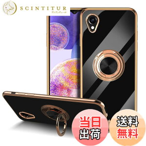 �y���������zLuFiYa �P�[�X �����O�t�� �J�o�[ TPU�f�� �X�^���h�@ �X�}�z�P�[�X �y�� �ϏՌ� ���� �C�菝�h�~ �����h�~ �ԍڃz���_�[ 360°��] �P�[�X �F�F�u���b�N�A�T�C�Y�FSamsung Galaxy A23 5G