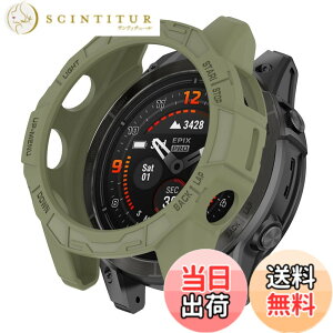 �y���������zSHEAWA for Garmin�K�[�~�� Fenix 7X Pro �P�[�X �J�o�[ �ی�P�[�X �݊��i Epix Pro 51mm TPU�S�� �ی�J�o�[ �ϏՌ� �A�N�Z�T���[ �F�F�A�[�~�[�O���[��