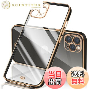�y���������ziPhone �P�[�X �N���A ���� �A�C�t�H��13 �J�o�[ ���b�L���H �ϏՌ� TPU �\�t�g ���^ �y�� �X�g���b�v�z�[���t�� �����h�~ ���C�����X�[�d �F�F�u���b�N�A�T�C�Y�Fiphone11 Pro Max