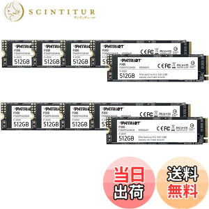 �y���������zPatriot P300 Internal SSD - NVMe PCIe Gen 3x4 - M.2 2280-10 Pack Parent �F�F�u���b�N�A�T�C�Y�F512GB 10 Pack