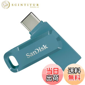 �y���������z�T���f�B�X�N USB�t���b�V���h���C�u 128GB (2-in-1 USB Type-C/A, �X�}�[�g�t�H��/�^�u���b�g/�p�\�R��/Mac �Ή�, �����o�b�N�A�b�v RescuePRO Deluxe�t��, ��) �F�FNavagio Bay�B�A�T�C�Y�F256GB