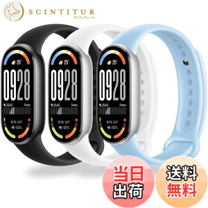�y���������z[Monuary] 3-8�F Xiaomi Smart Band 10/9/8�ƌ݊����̂�������p���X�g�o���h�A�_�炩��TPU���A�ʋC���A�h���A�v���ȉ�̗̂̍p �F�F���A���A�A�T�C�Y�F�����Łi TPU�j