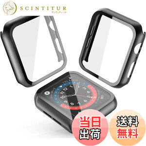 �y���������zSmilelane�y2�z�Ή� Apple Watch Series 4/5/6/SE/7/8/9/10 �p �P�[�X, PC�f�� ��̌^ �K���X�P�[�X Series 4/5/6/SE/7/8/9/10 �ی�J�o�[ �F�F�u���b�N�A�T�C�Y�F41mm
