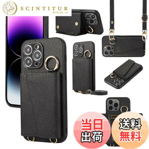 �y���������zXKringCKPTcs Wallet Case for iPhone 13 �F�F�u���b�N�A�T�C�Y�FiPhone 13 Pro Max