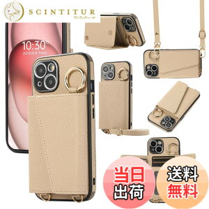 �y���������zXKringCKPTcs Wallet Case for iPhone 15 �F�F�J�[�L�A�T�C�Y�FiPhone 15 Plus