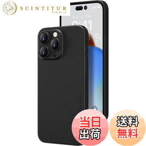�y���������z�u0.3mm�ɔ��viPhone 15 Pro�Ή��P�[�X memumi�}�b�g���� �I���W�i���݌v �w��h�~ ���t���h�~ ���C�A���X�[�d�Ή� 6.1�C���`�l�C�P�[�X�J�o�[ �F�FMatte-Black