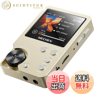 �y���������zMECHEN HIFI MP3�v���[���[ �n�C���]���y�v���[���[ HiFi ���X���X�I�[�f�B�I�v���[���[ ������ 64GB�}�C�N��SD�J�[�h�t�� 256GB�܂Ŋg���\ ����ȒP �ȃG�l �X�g���b�v���t�� MP3�EWMA