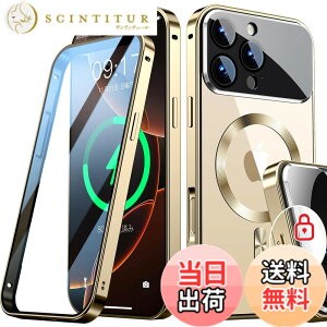 �y���������zRosycover�y�V�����̈�̌^�����Y�E���J�j�J�����b�N�ziPhone �p�� �P�[�X Magsafe�Ή� [360°�S�ʕی�E���ʋ����K���X] �F�F�S�[���h�A�T�C�Y�FiPhone 16 Pro Max �p