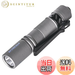 �y���������zACEBEAM Pokelit AA �����d�� ���� 1000���[���� �P�O�d�r�ɑΉ� ���^ �y�� IP68�h�� �ő�9���̎��s���� ���肵���p�t�H�[�}���X �������イ�ł�Ƃ� led���C�g �t���b�V�����C�g �h�� 