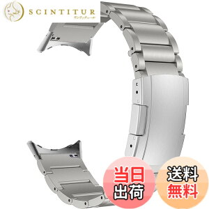 �y���������z[MaKTech] �`�^�����X�g�o���h Google Watch�p ���^���u���X���b�g�X�g���b�v �g�[�^�X�o�b�N���t���A�_�v�^�[�t�� Google Pixel Watch 3 [2024] �F�F�V���o�[�A�T�C�Y�FWatch3 45mm