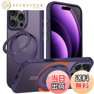 �y���������ziPhone 16 Pro �p �P�[�X Magsafe�Ή� �A�C�t�H��16�v�� �J�o�[ 360°��]�X�^���h Uovon �X�}�z�P�[�X �A�C�z�� 16pro �g�уP�[�X ���C�����X�[�d �ԍڃz���_�[ �Ή� �X�g���b�v���t�� ��