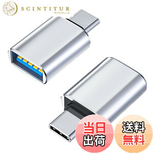 �y���������zGEJ-Tech USB Type-C �ϊ��A�_�v�^ USB 3.0 USB-C USB-A USB Type-A �ő�5Gbps �}���[�d OTG�Ή� �F�F�V���o�[,2��