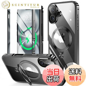 �y���������ziPhone 14/15/ �V���[�Y �P�[�X �X�^���h�@�\�t���E�A�N�V�����{�^�� �F�F�u���b�N�A�T�C�Y�FiPhone 16 Plus