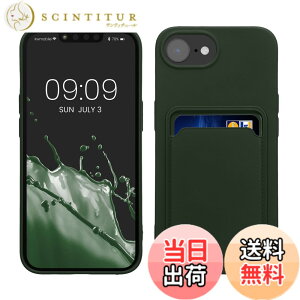 �y���������zkwmobile �X�}�z�P�[�X Apple iPhone SE3 / iPhone SE2 / iPhone SE (2022) / iPhone SE (2020) / iPhone 8 / iPhone 7�Ή� �P�[�X -�J�[�h�z���_�[�t�� �\�t�g TPU �V���R�� ���F �F�F�[�ΐF�A�T�C�Y�FiPhone 16e