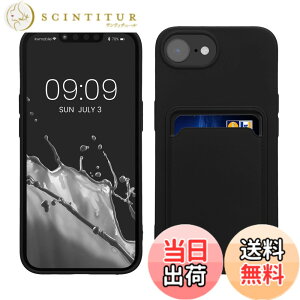 �y���������zkwmobile �X�}�z�P�[�X Apple iPhone SE3 / iPhone SE2 / iPhone SE (2022) / iPhone SE (2020) / iPhone 8 / iPhone 7�Ή� �P�[�X -�J�[�h�z���_�[�t�� �\�t�g TPU �V���R�� ���F �F�F�u���b�N�A�T�C�Y�FiPhone 1