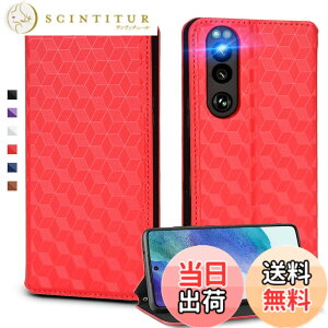 �y���������zUnivoColors �蒠�^�P�[�X �������� �J�[�h���[ �}�O�l�b�g�J�� �X�^���h�@�\ �X�g���b�v�z�[���t�� TPU�\�t�g�o���p�[(SN 38) �F�F���b�h�A�T�C�Y�FSony Xperia 5 IV/ SO-54C/ SOG09