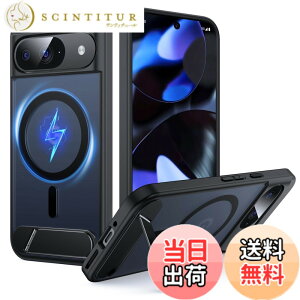 �y���������zFNDMIL Google pixel 6 �p �P�[�X �F�F�u���b�N[Magsafe�Ή�]�X�^���h�t���A�T�C�Y�FGoogle Pixel 9/9Pro