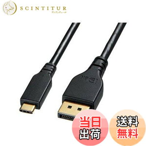 �y���������z�T�����T�v���C TypeC-DisplayPort�ϊ��P�[�u�� (�o����)(�u���b�N) �F�F�u���b�N�A�T�C�Y�F1m
