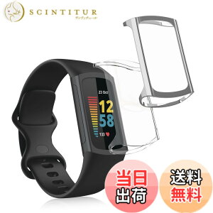 �y���������zkwmobile 2x �P�[�X Fitbit Charge 6 / Charge 5�Ή� �J�o�[ - �t���J�o�[ �V���R�� �ϏՌ� �S�̕ی� ����/���F �F�F���� / �V���o�[