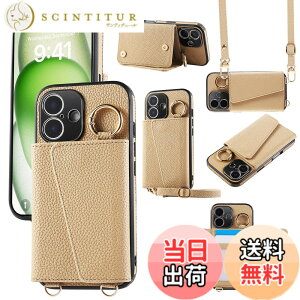 �y���������zXKringCKPTcs Wallet Case for iPhone 16 �F�F�J�[�L�A�T�C�Y�FiPhone 16 Plus