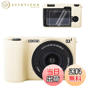 �y���������zRieibi �V���R���ی�P�[�X Sony ZV-E10 II �J�����P�[�X �X�N���[���v���e�N�^�[ 2���t�� �y�ʃJ�����P�[�X �O���b�v������ Sony ZV-E10 II �P�[�X�p �F�F�z���C�g