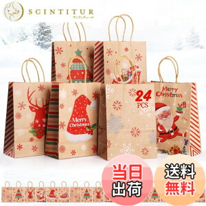 �y���������zGeeRic 24���Z�b�g�N���X�}�X �M�t�g�o�b�O ���b�s���O�� �N���X�}�X���� �M�t�g �� ��񂰑� �V���b�s���O �p�[�e�B�[ �N���X�}�X�p � 21x15x8cm �F�F�p�^�[3