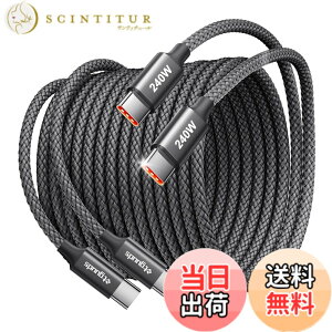 �y���������zetguuds USB C �P�[�u�� 240W PD3.1 ���}���[�d �^�C�vc �P�[�u�� USB-C & USB-C ���ϋv�i�C���� MacBook Pro/Air�AiPad�AiPhone 16/iPhone 15�AGalaxy S24/S23/S22�APixel�Ȃ�Type C�@��Ή� �F�F�u���b�N�A�T