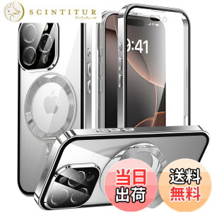 �y���������ziPhone 16 Pro Max �p ���� MagSafe�Ή� �P�[�X �A�C�t�H��16�v���}�b�N�X �A���~�o���p�[ 360°��]�X�^���h Uovon �X�}�z�P�[�X �A�C�z��16�v���}�b�N�X �S�ʕی� �J�o�[ �J���������Y��